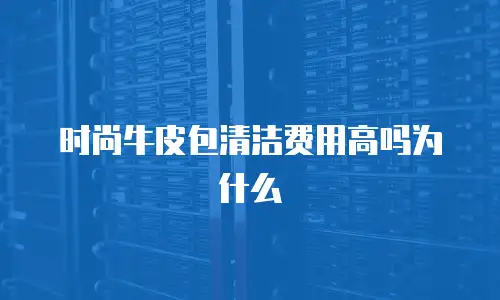 时尚牛皮包清洁费用高吗为什么