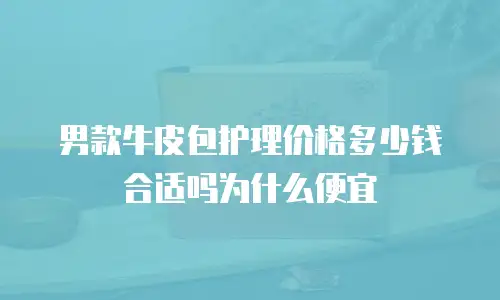 男款牛皮包护理价格多少钱合适吗为什么便宜