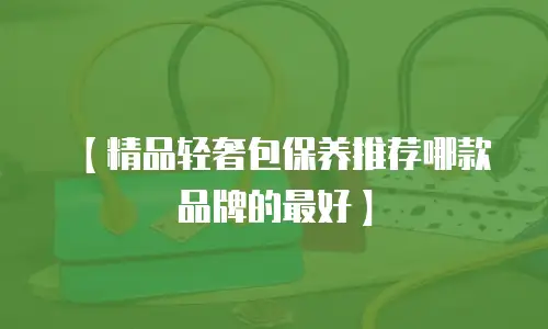 【精品轻奢包保养推荐哪款品牌的最好】
