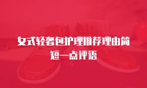 女式轻奢包护理推荐理由简短一点评语
