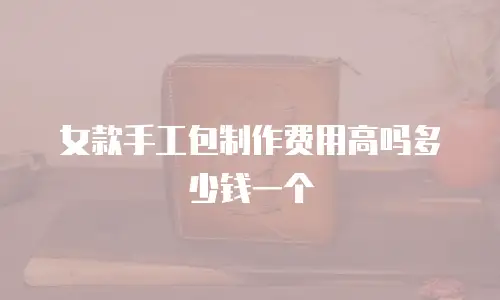 女款手工包制作费用高吗多少钱一个