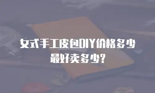 女式手工皮包DIY价格多少最好卖多少？
