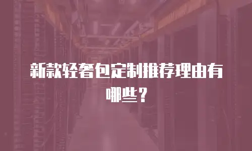 新款轻奢包定制推荐理由有哪些？