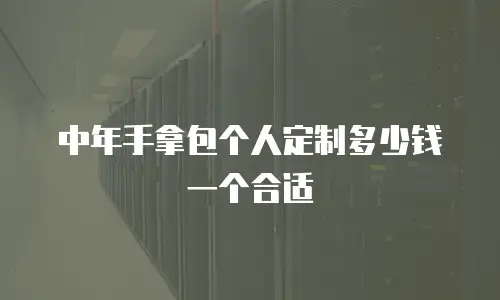 中年手拿包个人定制多少钱一个合适
