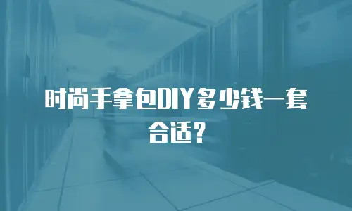 时尚手拿包DIY多少钱一套合适？