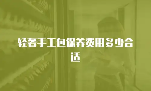 轻奢手工包保养费用多少合适