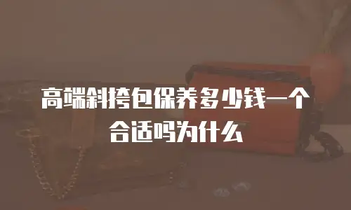 高端斜挎包保养多少钱一个合适吗为什么