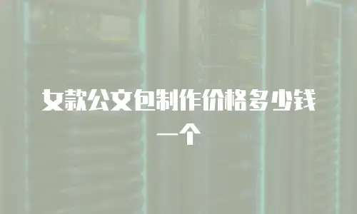女款公文包制作价格多少钱一个