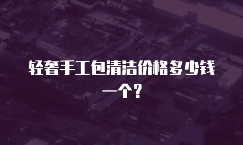 轻奢手工包清洁价格多少钱一个？