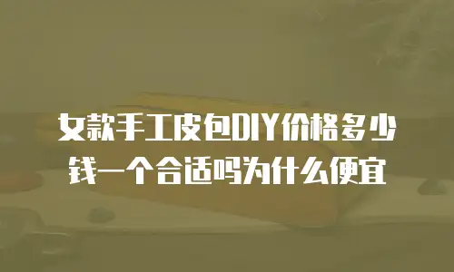 女款手工皮包DIY价格多少钱一个合适吗为什么便宜