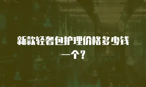 新款轻奢包护理价格多少钱一个？