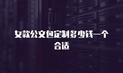 女款公文包定制多少钱一个合适