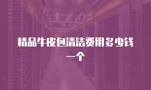 精品牛皮包清洁费用多少钱一个