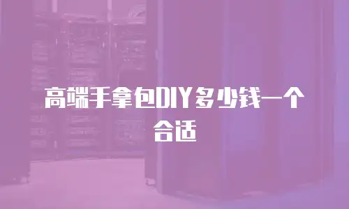 高端手拿包DIY多少钱一个合适
