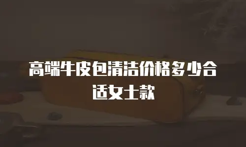 高端牛皮包清洁价格多少合适女士款