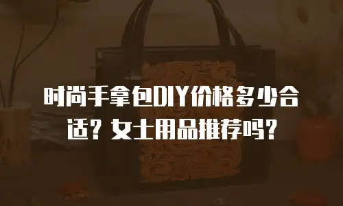 时尚手拿包DIY价格多少合适？女士用品推荐吗？