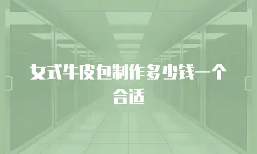 女式牛皮包制作多少钱一个合适