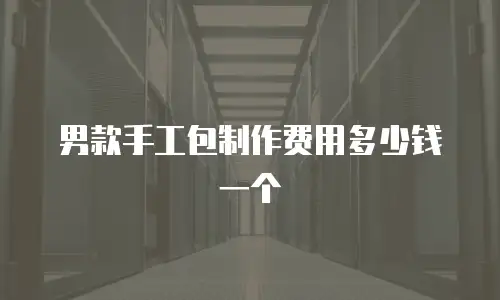 男款手工包制作费用多少钱一个