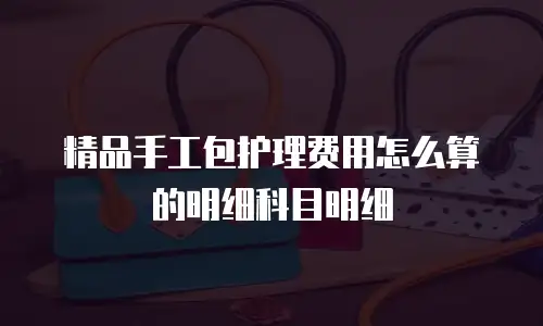 精品手工包护理费用怎么算的明细科目明细