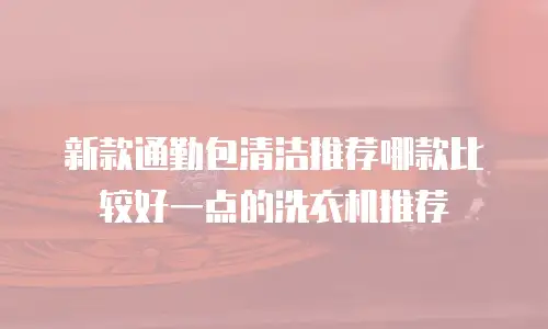 新款通勤包清洁推荐哪款比较好一点的洗衣机推荐