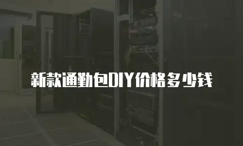 新款通勤包DIY价格多少钱
