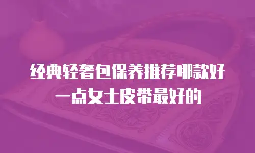经典轻奢包保养推荐哪款好一点女士皮带最好的