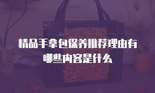 精品手拿包保养推荐理由有哪些内容是什么
