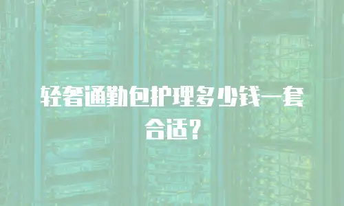 轻奢通勤包护理多少钱一套合适？