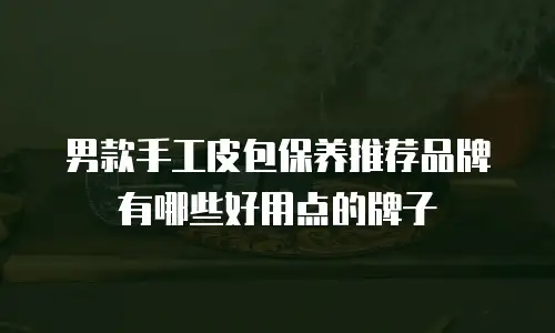 男款手工皮包保养推荐品牌有哪些好用点的牌子