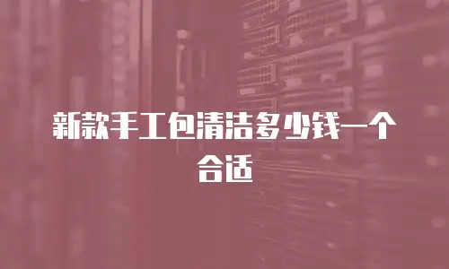 新款手工包清洁多少钱一个合适