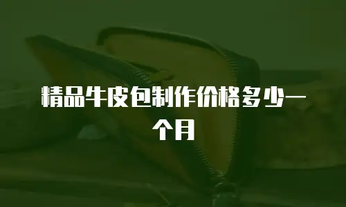 精品牛皮包制作价格多少一个月