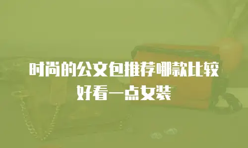 时尚的公文包推荐哪款比较好看一点女装