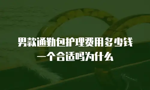 男款通勤包护理费用多少钱一个合适吗为什么