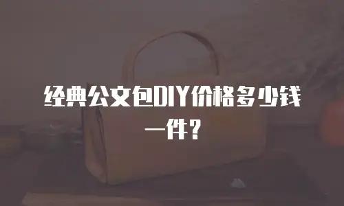 经典公文包DIY价格多少钱一件？