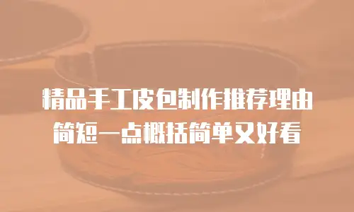 精品手工皮包制作推荐理由简短一点概括简单又好看