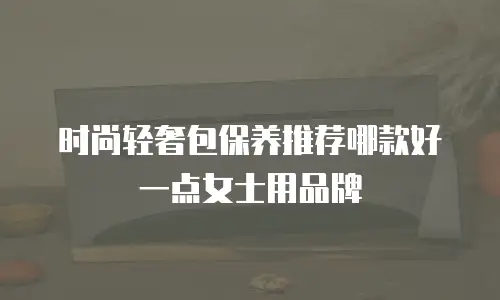 时尚轻奢包保养推荐哪款好一点女士用品牌