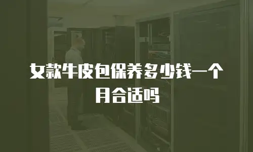 女款牛皮包保养多少钱一个月合适吗
