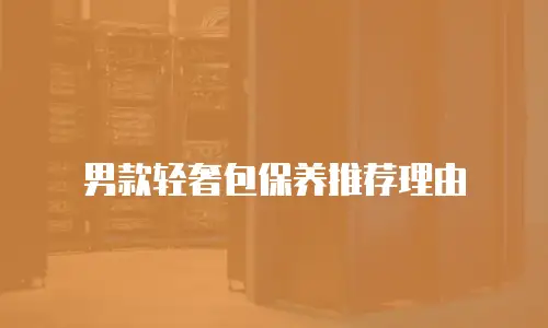 男款轻奢包保养推荐理由