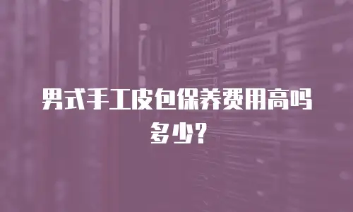 男式手工皮包保养费用高吗多少？