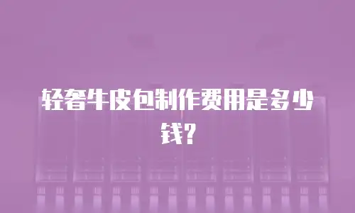 轻奢牛皮包制作费用是多少钱？