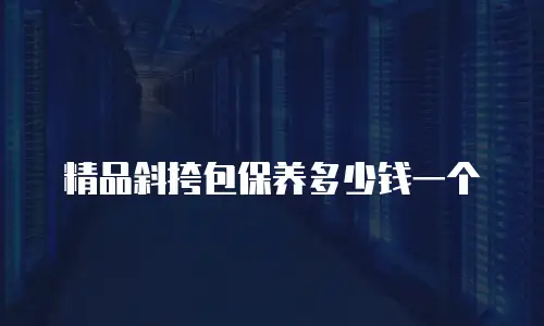 精品斜挎包保养多少钱一个