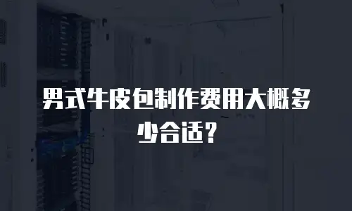 男式牛皮包制作费用大概多少合适？