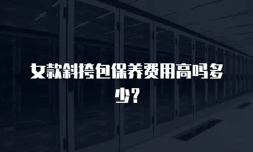 女款斜挎包保养费用高吗多少？