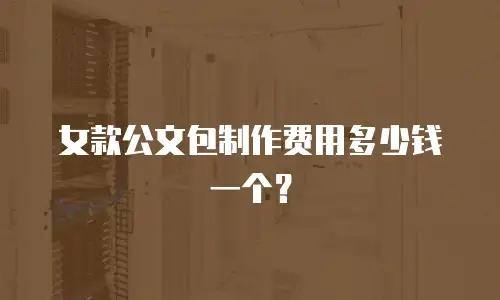 女款公文包制作费用多少钱一个？