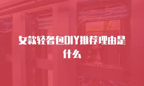 女款轻奢包DIY推荐理由是什么