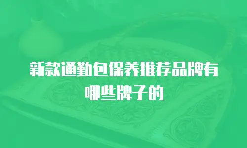 新款通勤包保养推荐品牌有哪些牌子的