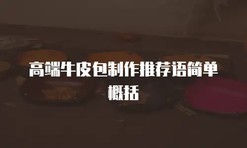 高端牛皮包制作推荐语简单概括