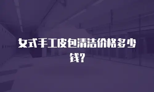 女式手工皮包清洁价格多少钱？
