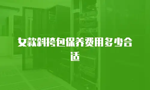 女款斜挎包保养费用多少合适