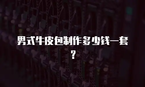 男式牛皮包制作多少钱一套？